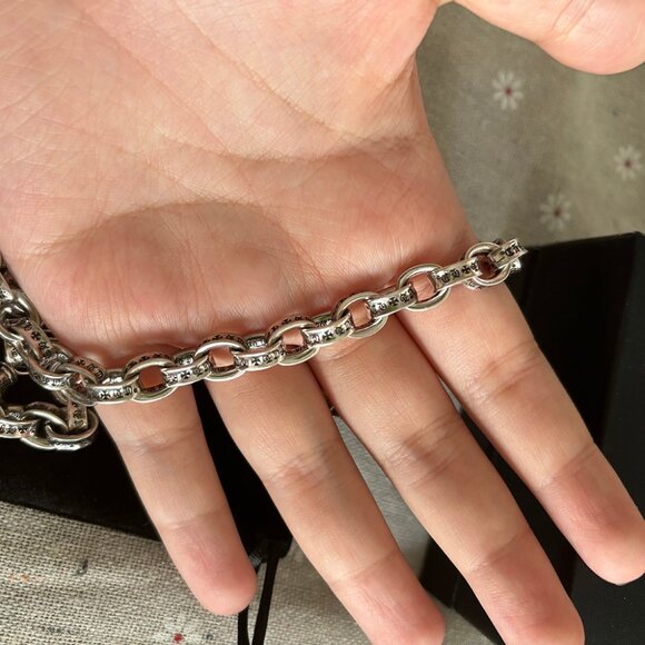 Chrome Hearts Paper Chain CH Necklace - Picture 5 of 6